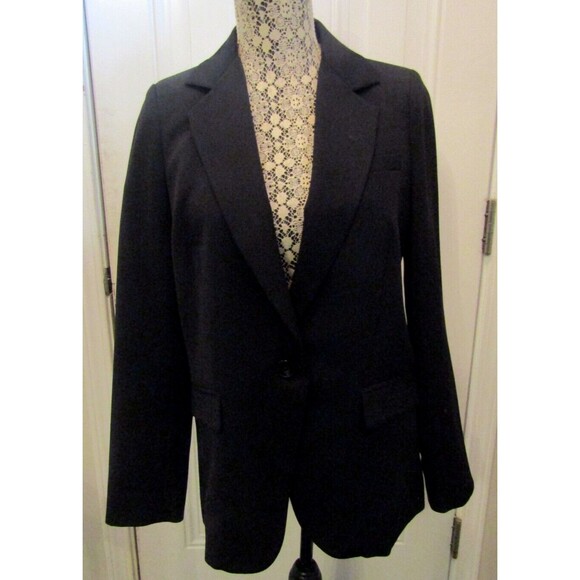 Hana San Blazer One Button Stretch Knit Jacket Retail $495 NWT Womens Size 38 - Picture 4 of 11